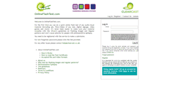 Desktop Screenshot of onlineflashtest.com